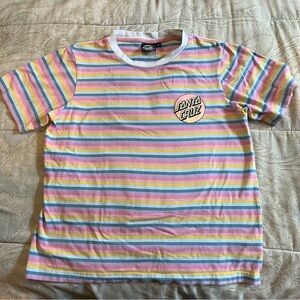 Santa Cruz Skateboards Multicolor Striped Tee